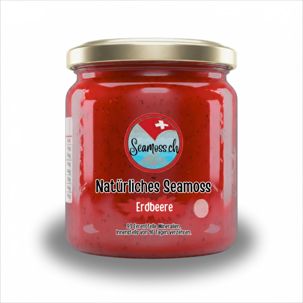 Sea Moss Gel Erdbeere - 350 g