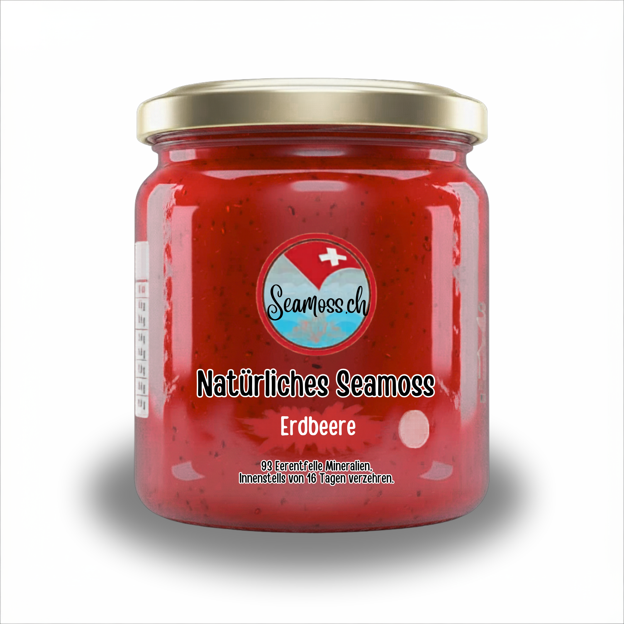 Sea Moss Gel Erdbeere - 350 g