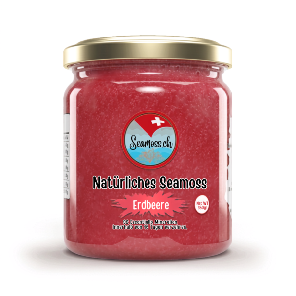 Sea Moss Gel Erdbeere - 350 g